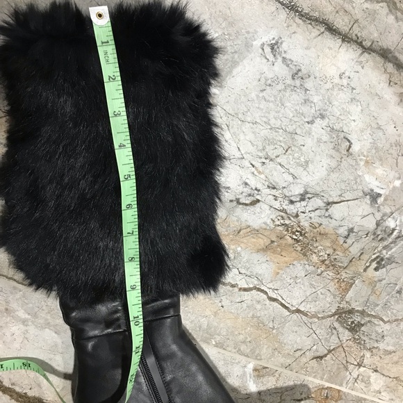 NWOT Real Fur&Shearling Italian Real Leather High Boots - Picture 13 of 16